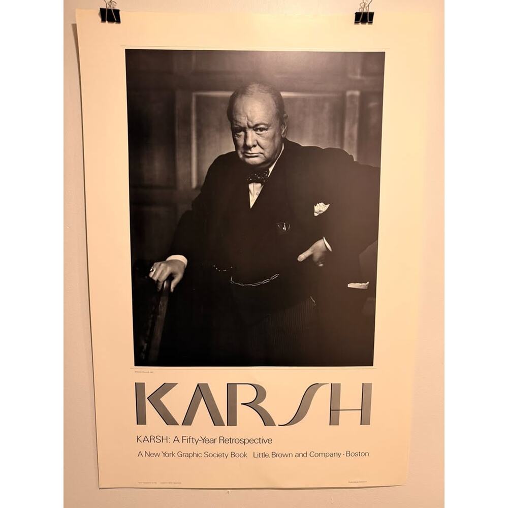 Winston Churchill 1941 Photo by Yousuf Karsh Print Poster